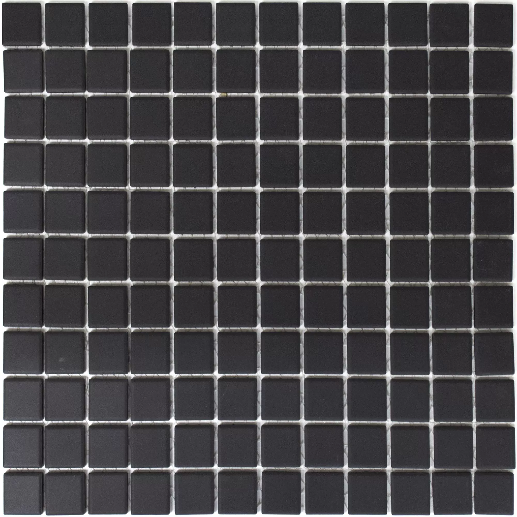 Próbka Mozaika Ceramiczna Miranda Antypoślizgowe Czarny Bez Glazury Q25