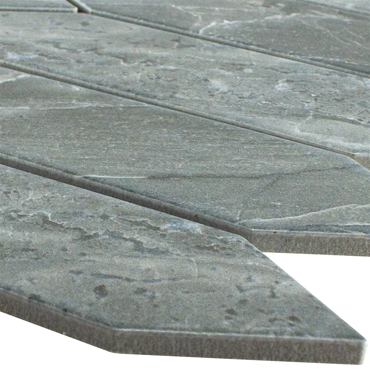 Céramique Mosaïque Carrelage Dorris Picket Pierre Optique Gris Céramique Mosaïque Carrelage Dorris Picket Pierre Optique Gris