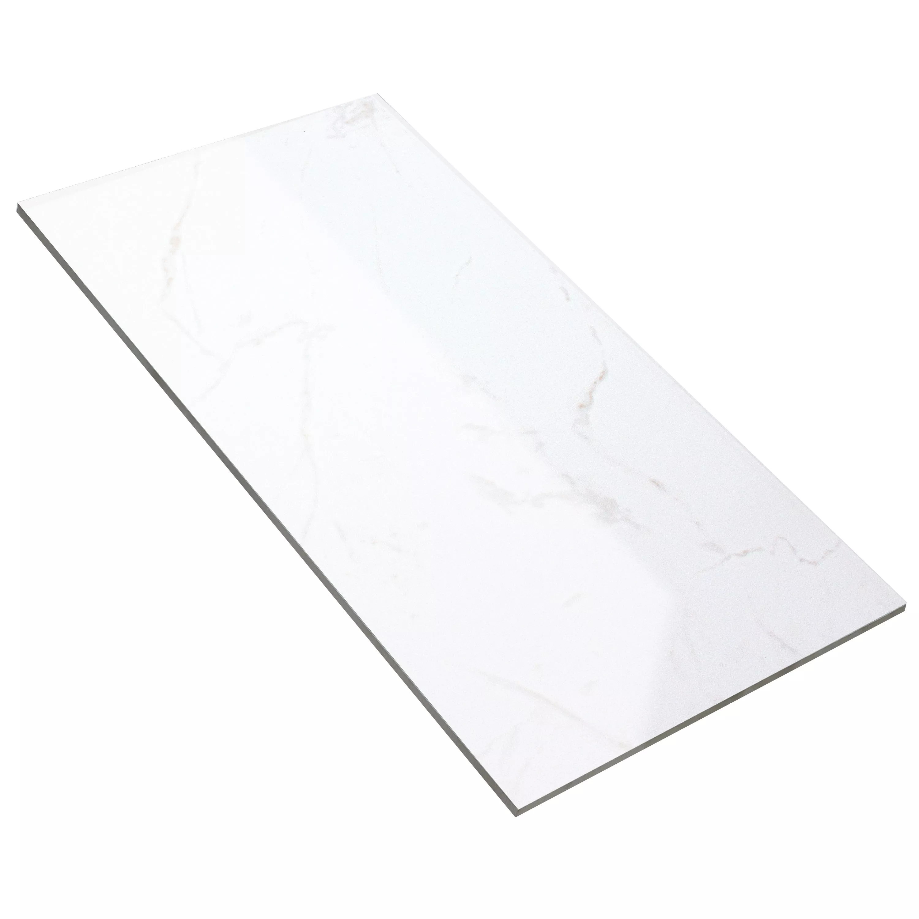 Padrão de Azulejos Bradfort Aparência de Mármore Branco Retificado Brilhante 30x60cm