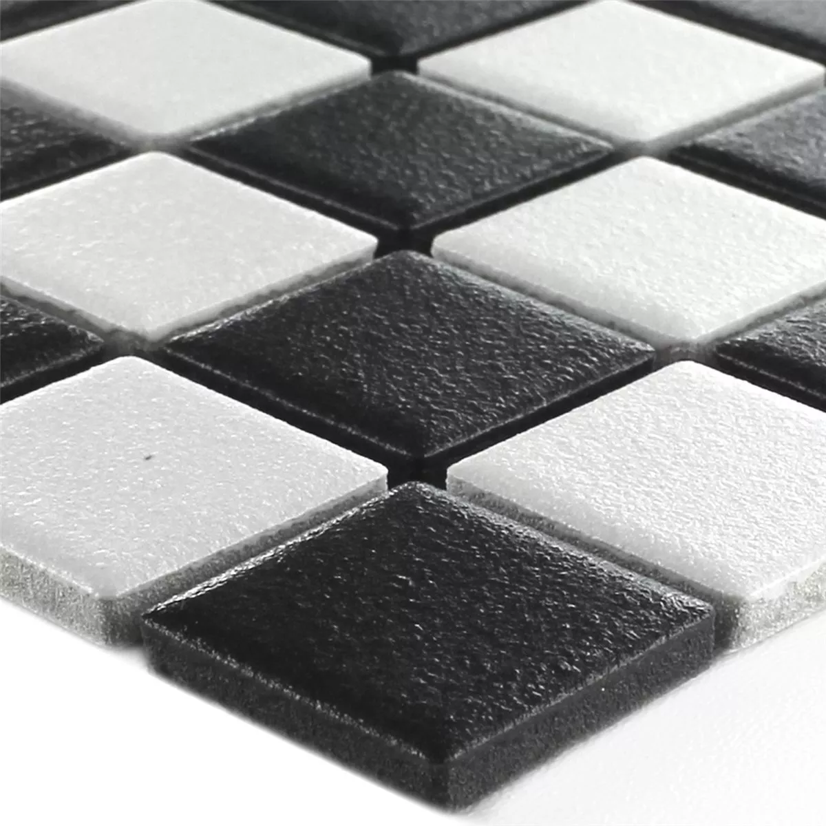 Ceramică Plăci De Mozaic Heinmot Negru Alb R10 Q25