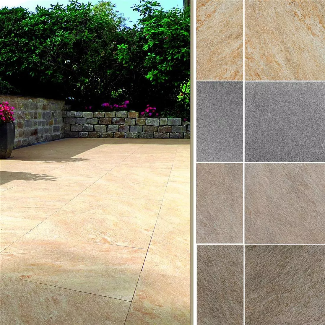 Terrace Tiles Stoneway Natural Stone Optic