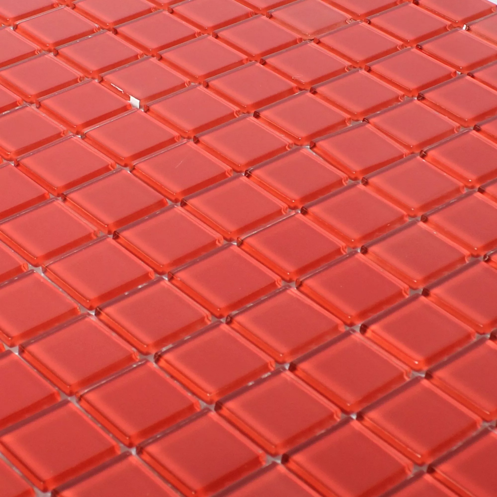 Glass Mosaic Tiles Florida Red