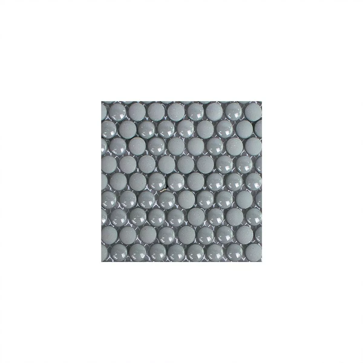 Uzorak Stakleni Mozaik Pločice Bonbon Zaobljen Eco Siva