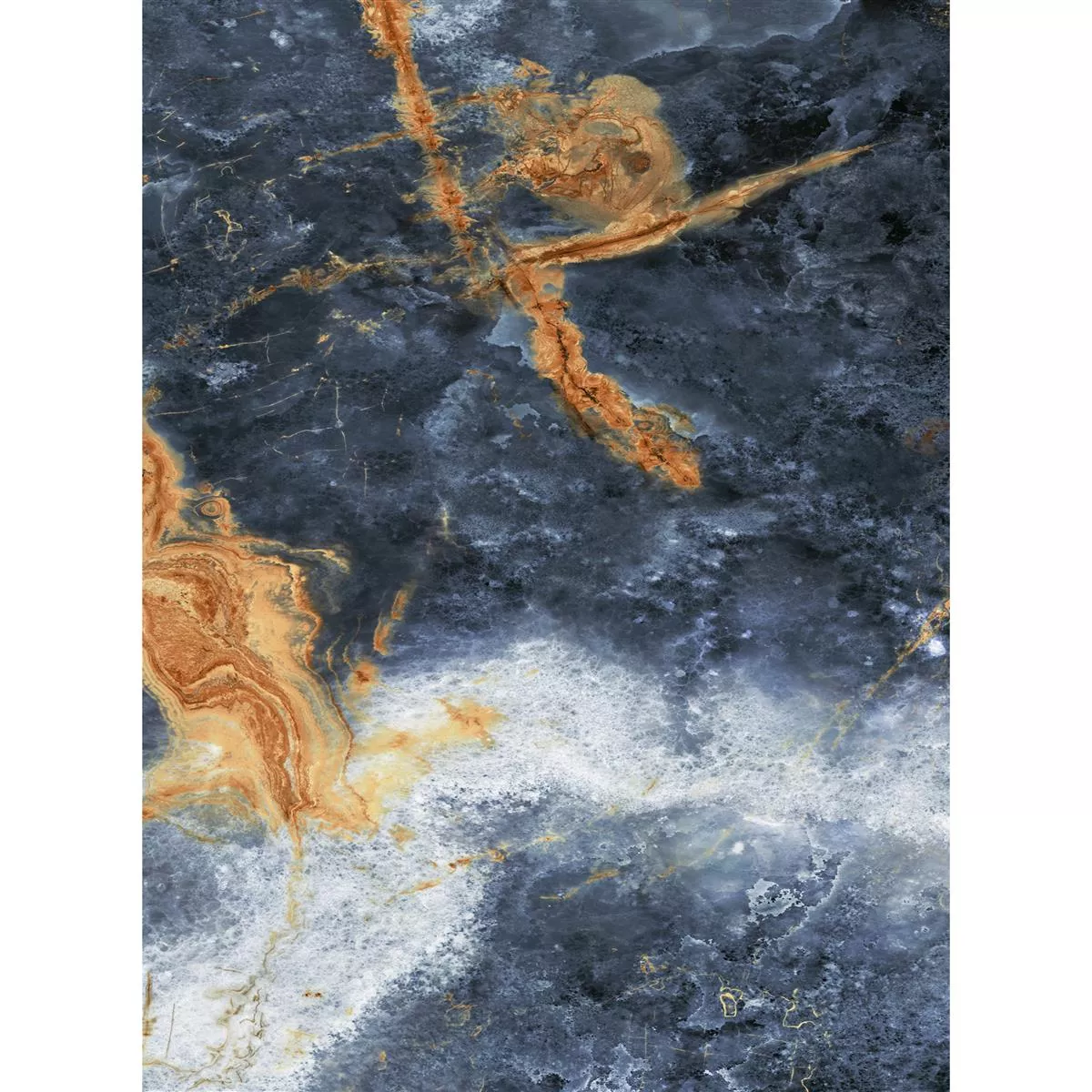 Vzorek Podlahová Dlaždice Joliet Modrá Zlatá Leštěná 60x120cm