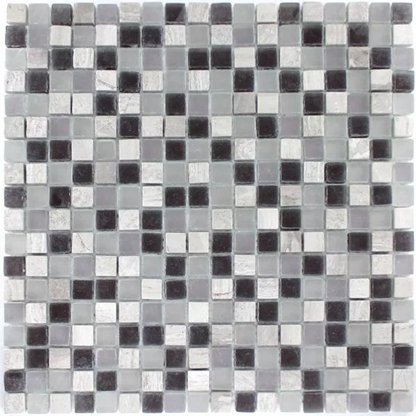 Mosaic Tiles Glass Marble 15x15x8mm Purple Mix