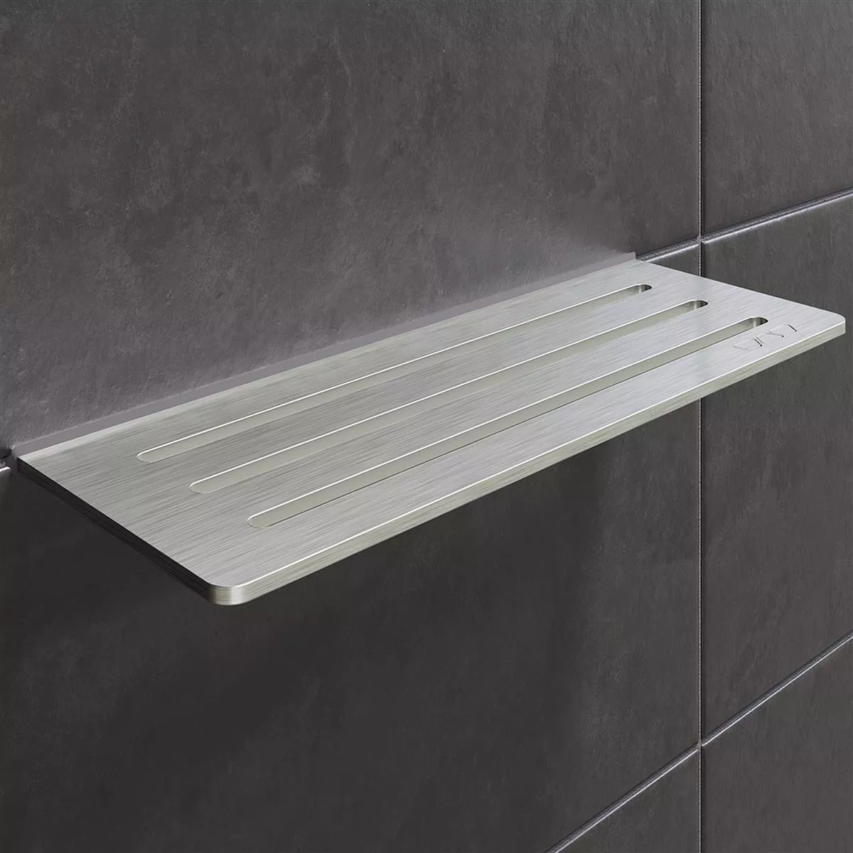 Etagère de douche étagère murale Schlüter rectangle 30x11,5cm Wave Argent