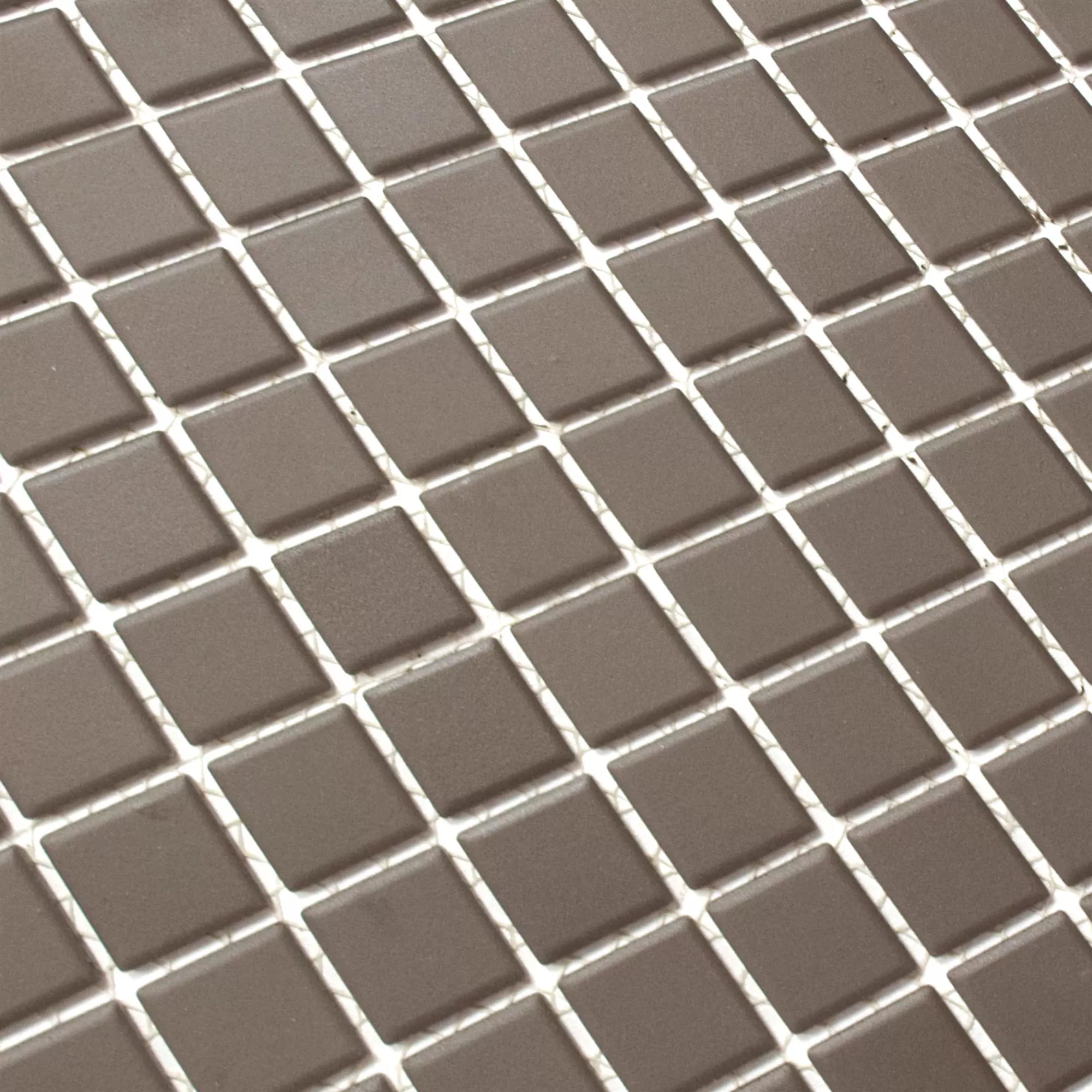 Sample Ceramic Mosaic Miranda Non-Slip Brown Unglazed Q25
