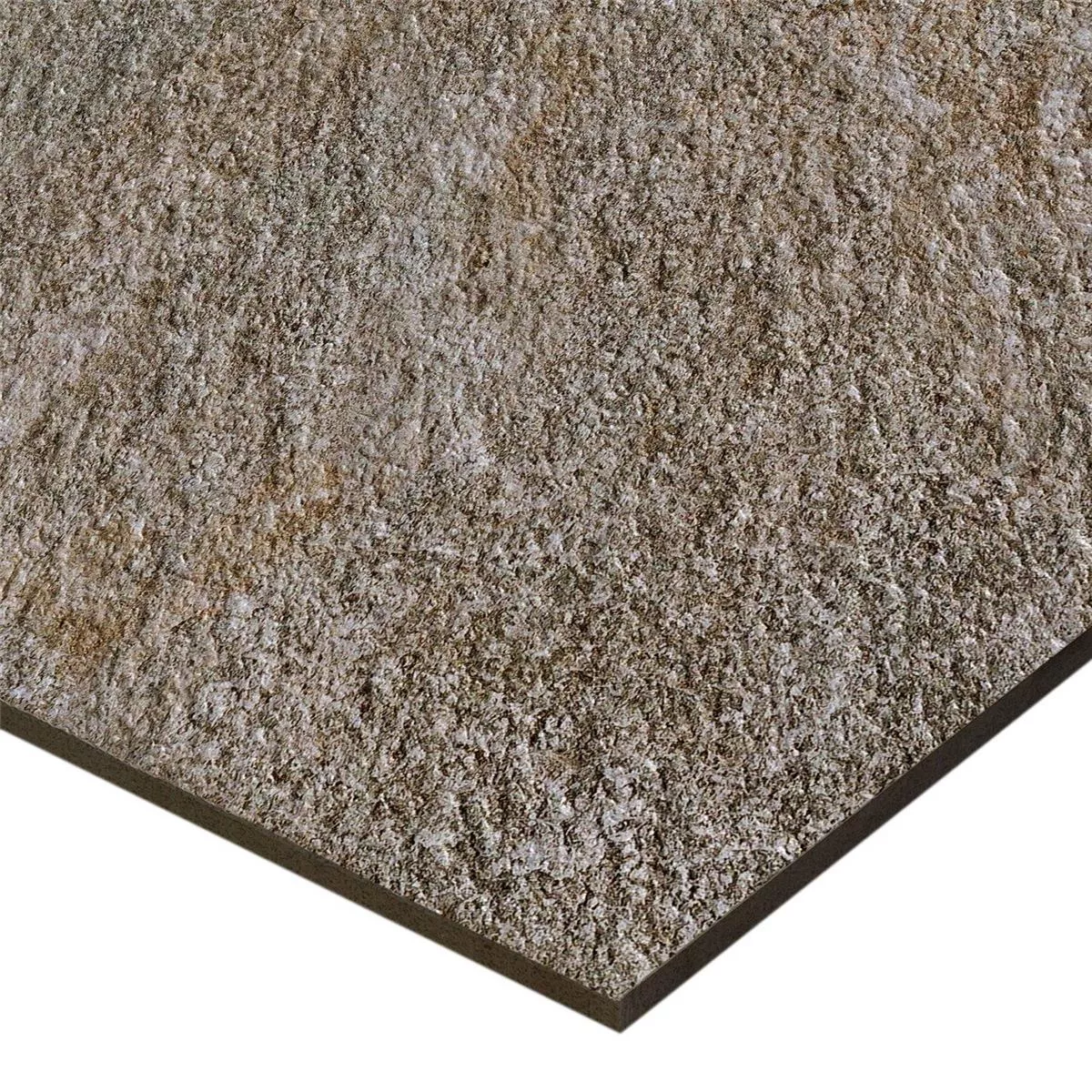 Vzorek Podlahové Dlaždice Stoneway Vzhled Přírodního Kamene Tmavě Šedá