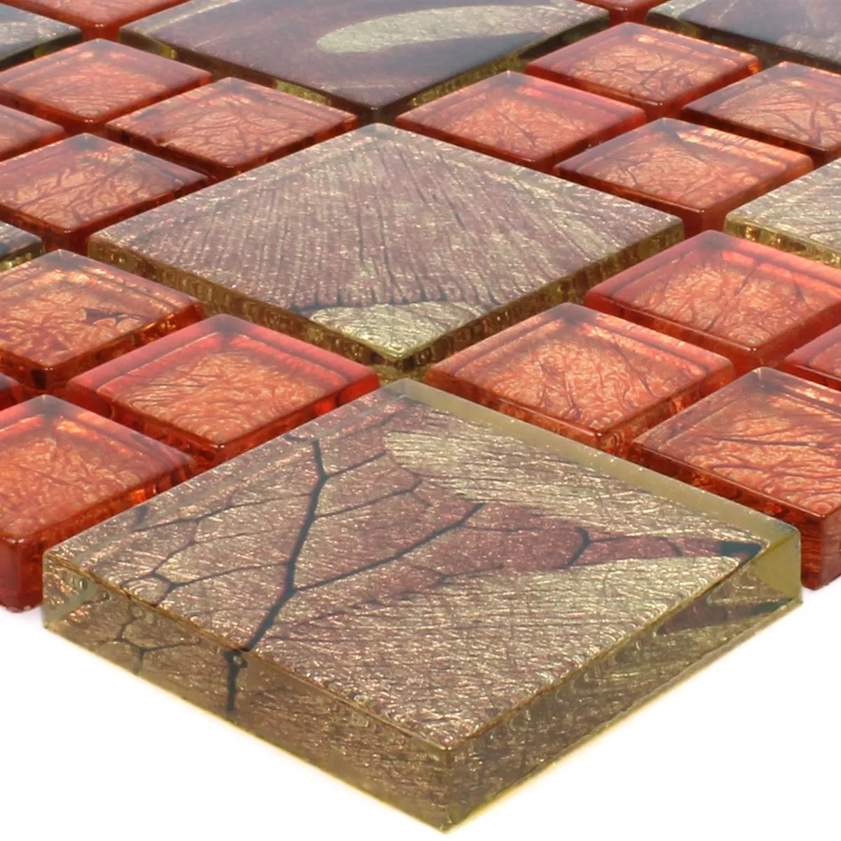 Mozaika Szklana Płytki Firebird Pomarańczowy