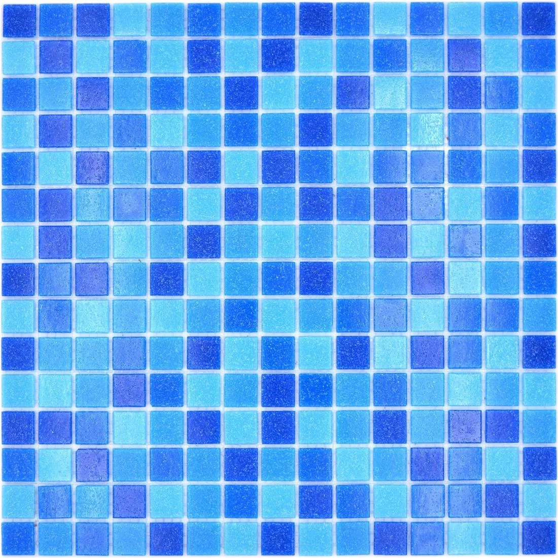 Padrão de Piscina Pool Mosaico North Sea Azul Azul Claro Mix