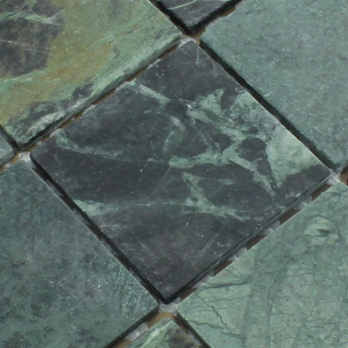 Padrão de Azulejo Mosaico Mármore 98x98x8mm Verde Verde
