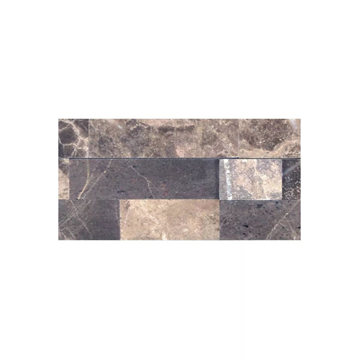 Próbka Kamień Naturalny Marmur Mozaika Johannesburg Brązowy