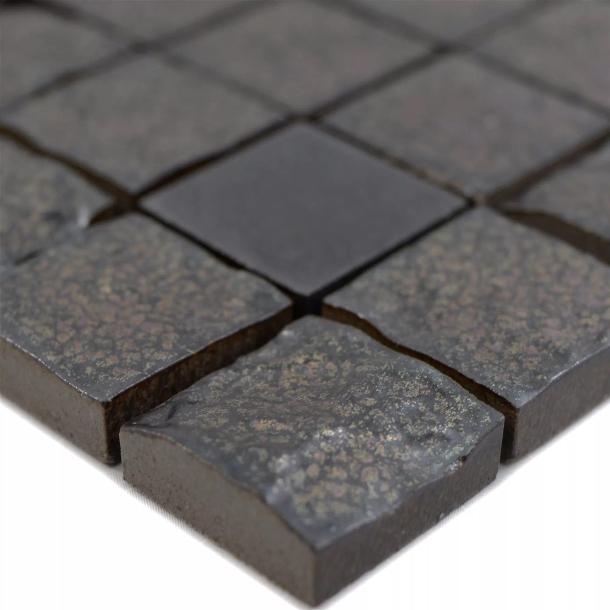 Mozaika Ceramiczna Płytki Veronica 3D Czarny Matowy