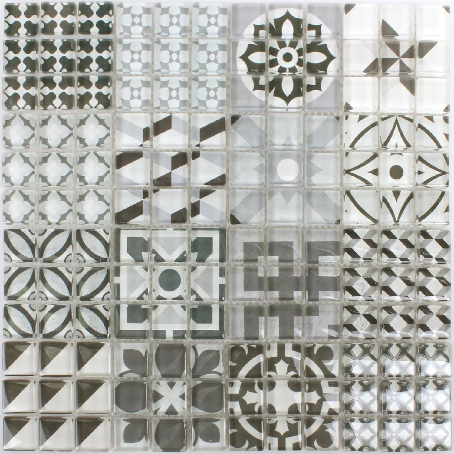Mønster fra Mosaikkfliser Glass Inspiration Svart
