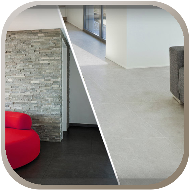 Floor tiles double loading - installation examples