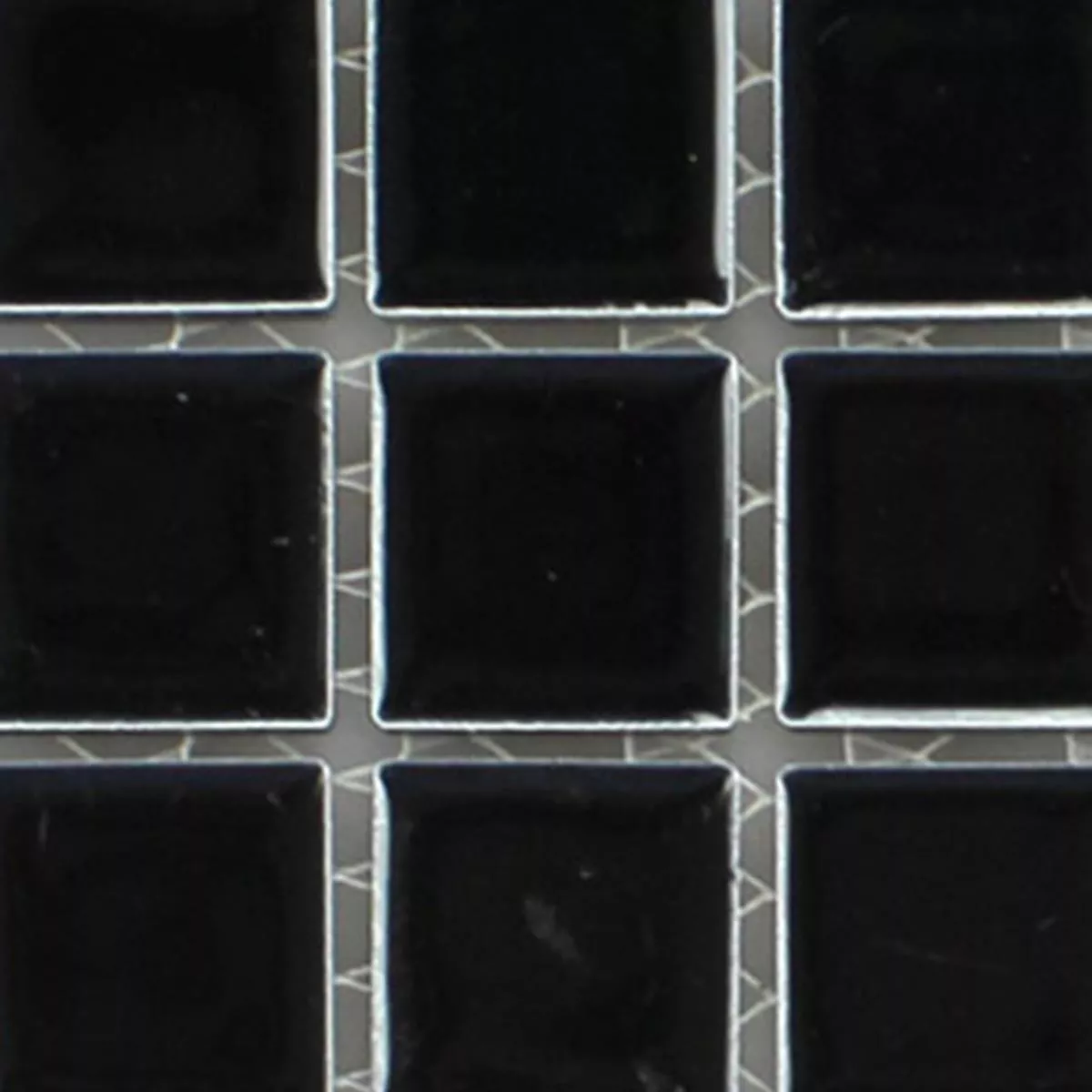 Model din Ceramică Plăci De Mozaic Hakan Negru Strălucitor