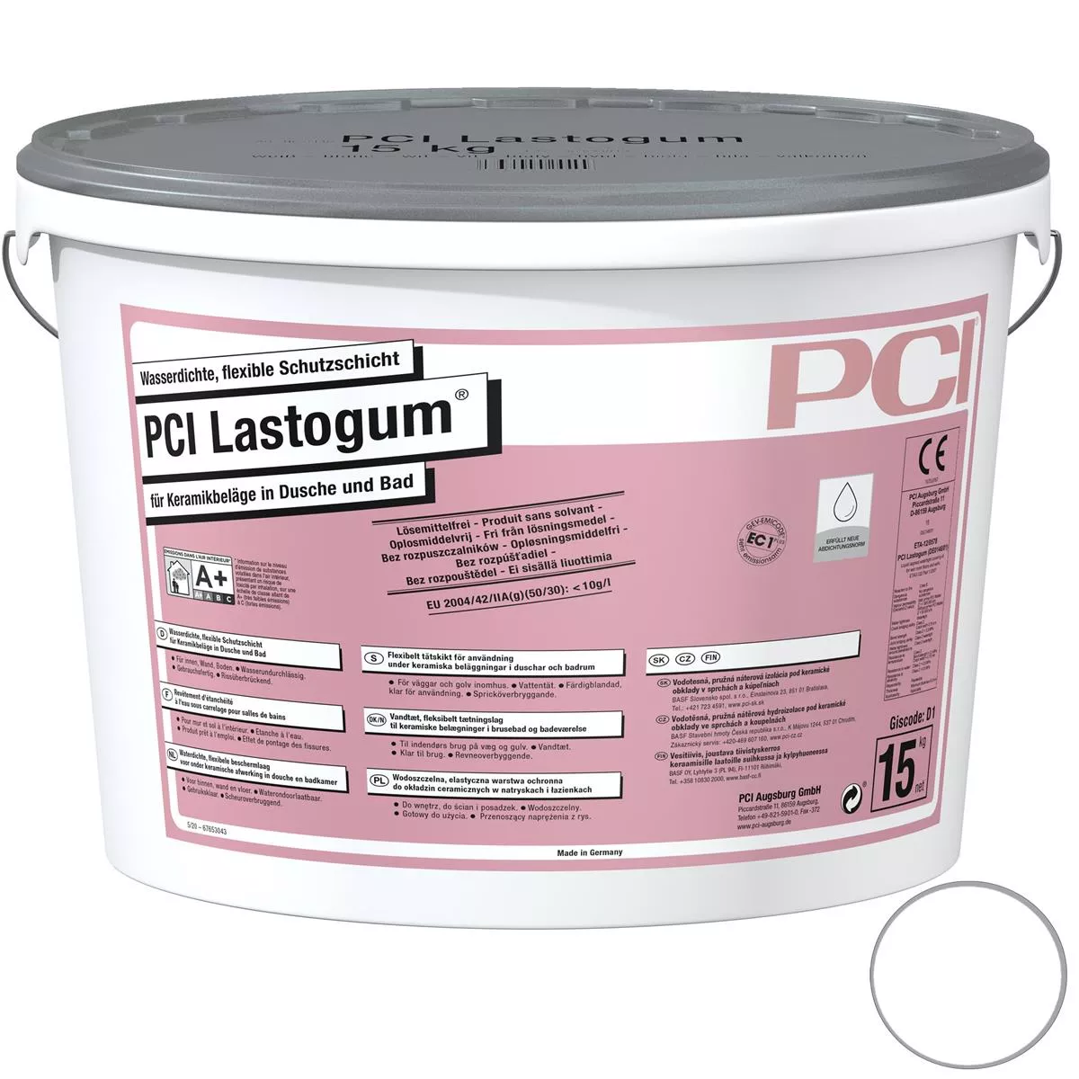 PCI Lastogum Waterproof Flexible Protective Layer White 15KG