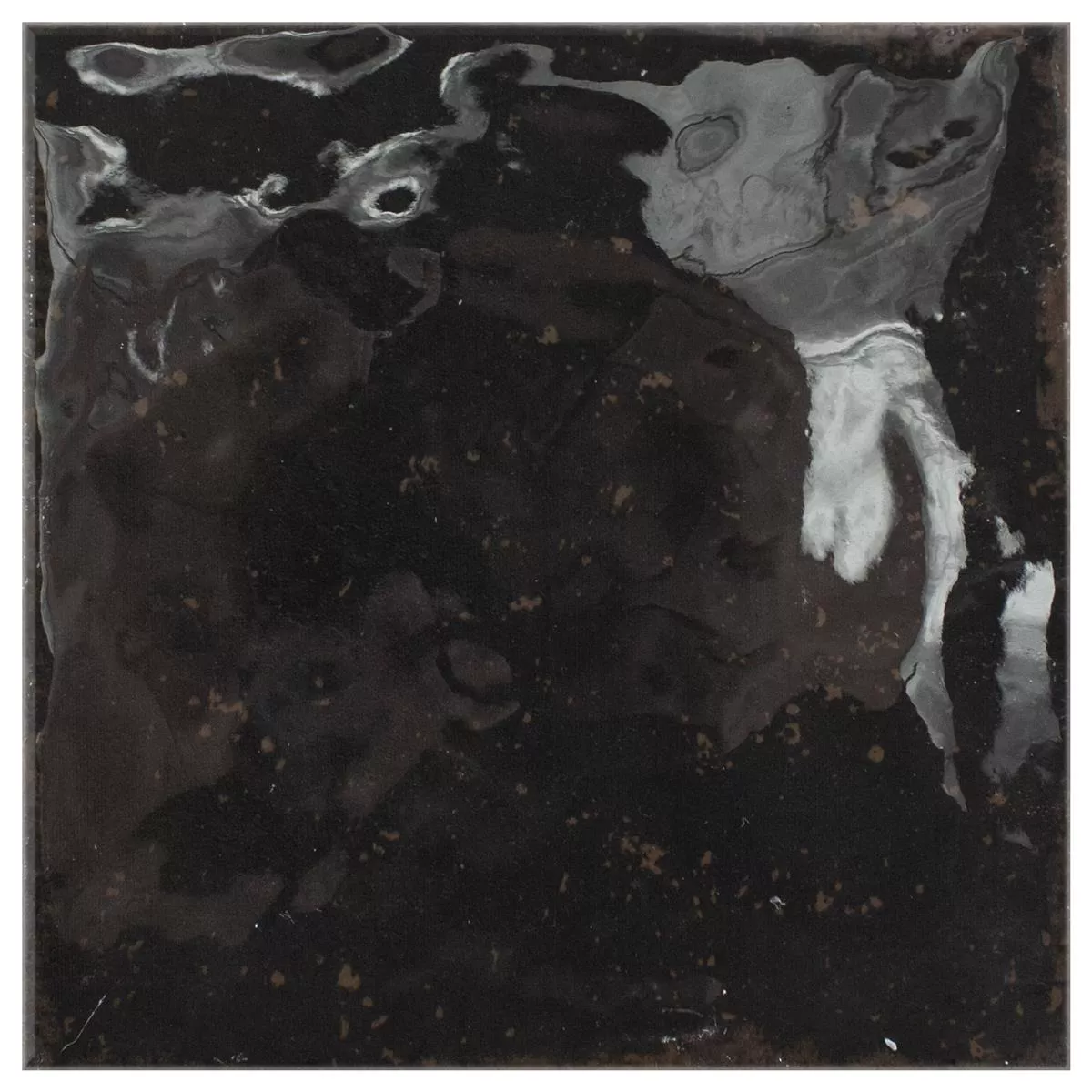 Carrelage Mural Kiowa Brillant Ondulé 15x15cm Anthracite Carrelage Mural Kiowa Brillant Ondulé 15x15cm Anthracite