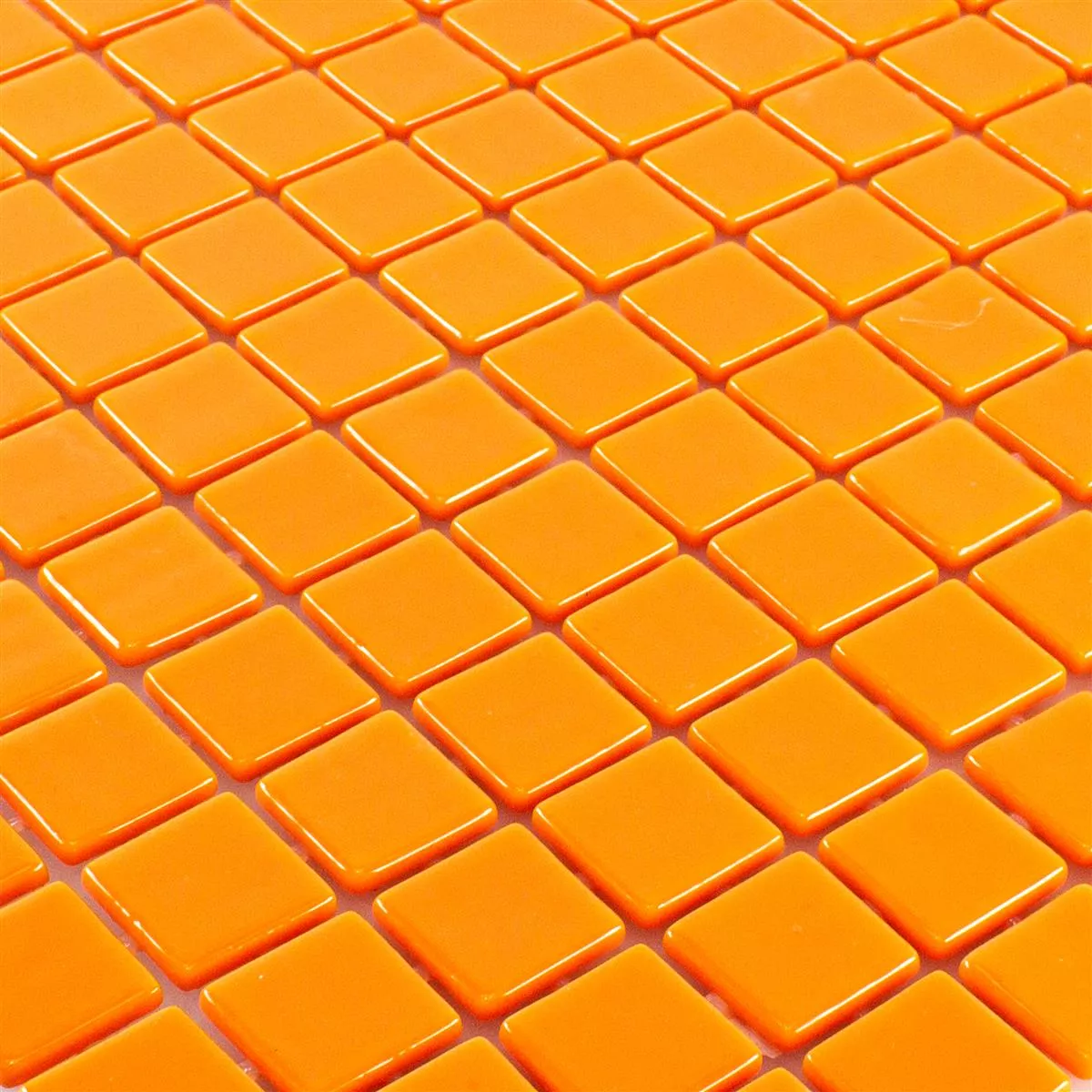 Vzorek Sklo Pool Plavecký bazén Mozaika Pixley Oranžová