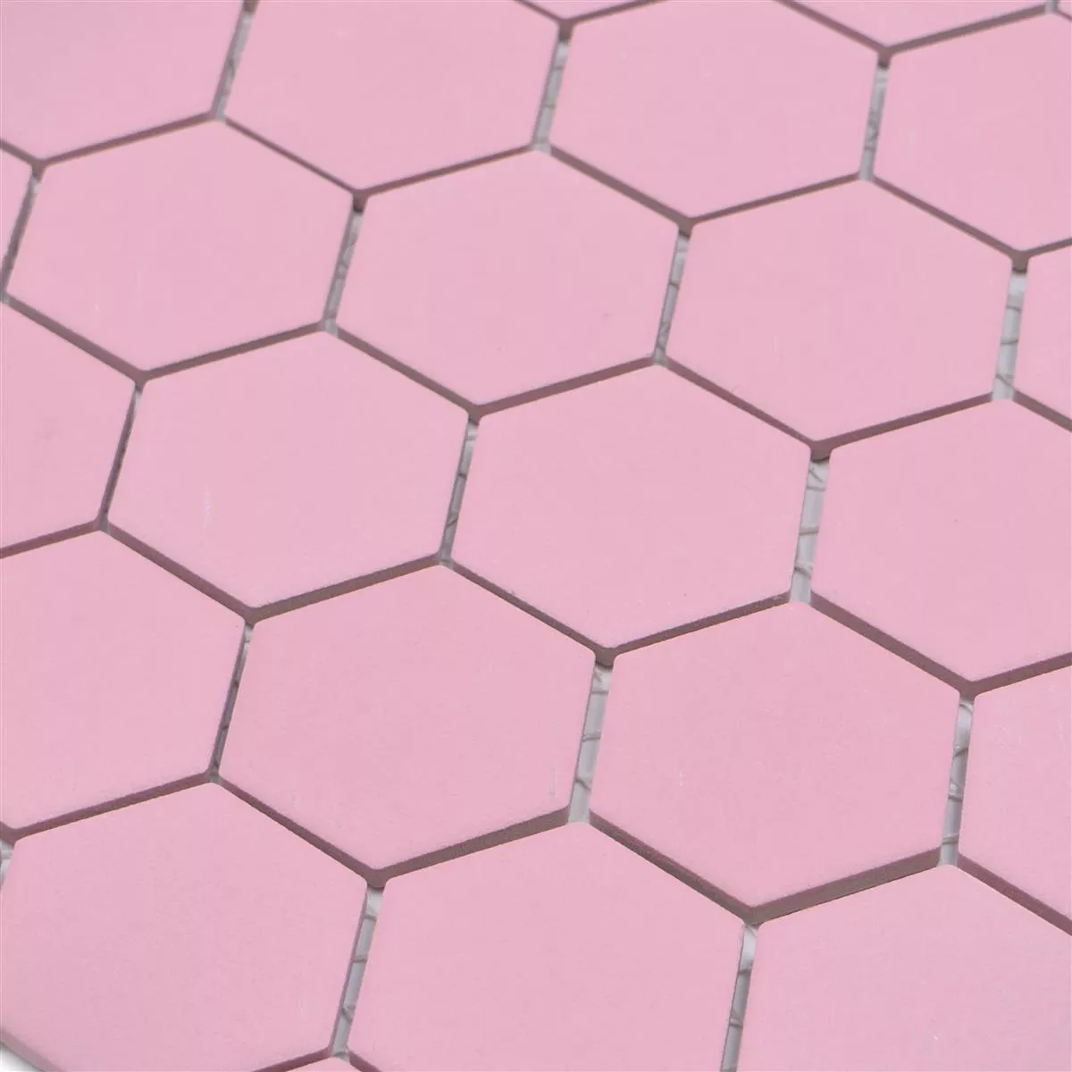 Mozaika Ceramiczna Bismarck R10B Sześciokąt Różowy H51
