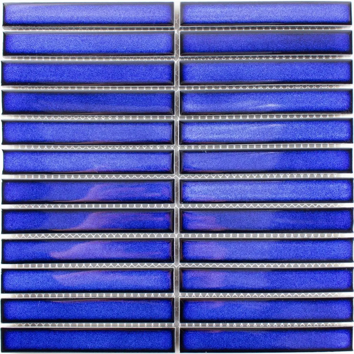 Model din Mozaic Ceramic Gresie Teyran Strălucitor Albastru Cobalt