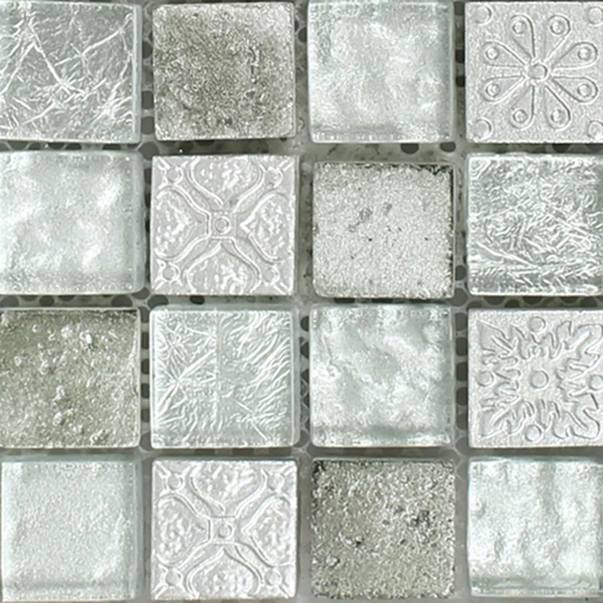 Minta tól től Mozaik Csempe Georgia Üveg Természetes Kő Mix Ezüst