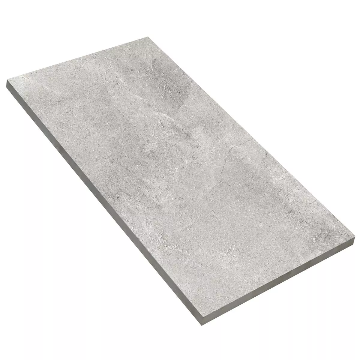 Gresie Bangui Aspect De Piatră 60x120cm Argint