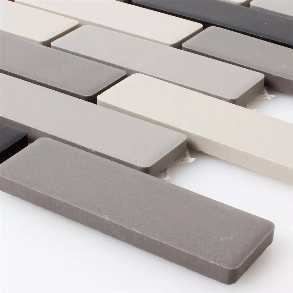 Mosaiikki Laatat Keramiikka Beige Harmaa Lasittamaton Mosaiikki Laatat Keramiikka Beige Harmaa Lasittamaton