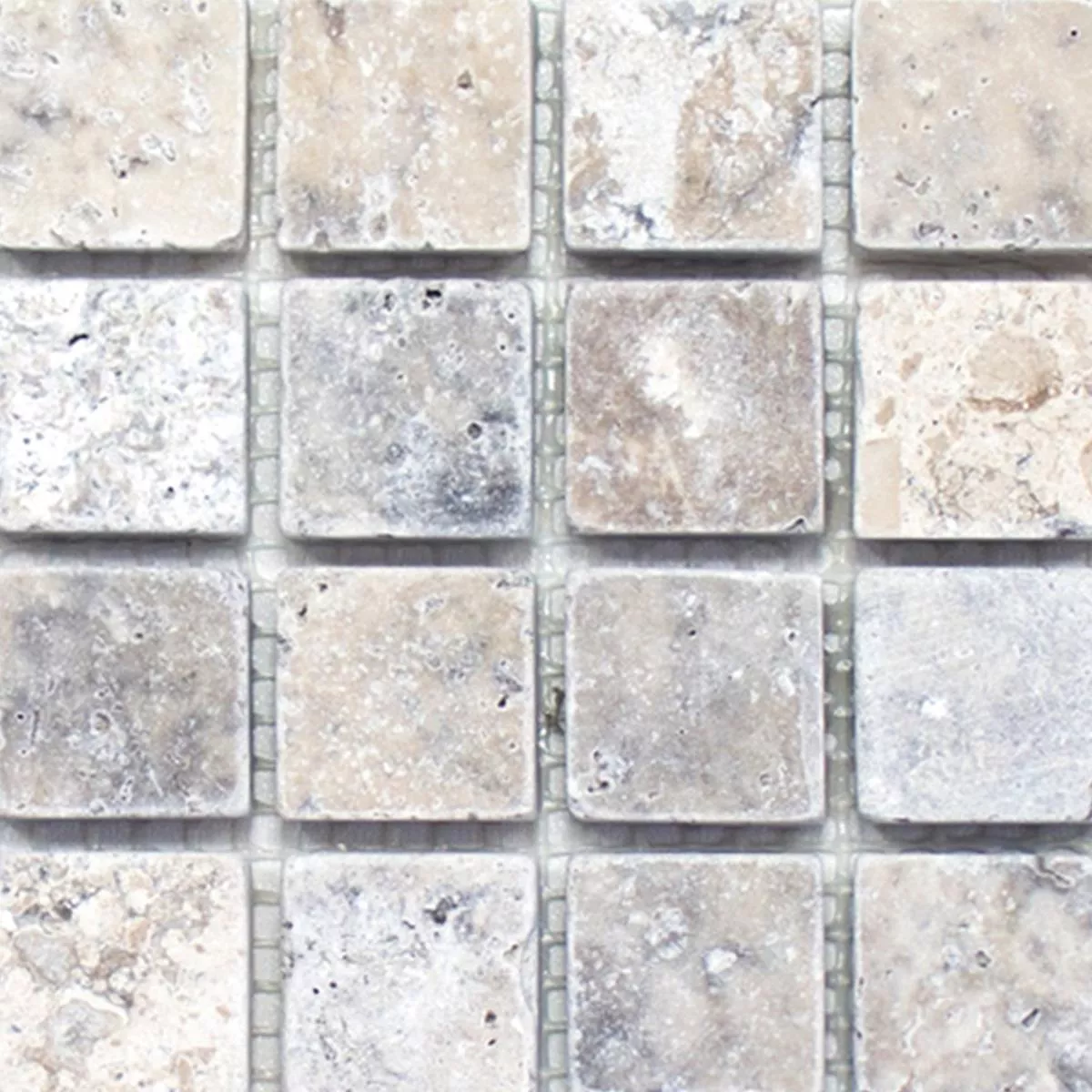 Sample Mosaic Tiles Travertine Nestor Silver 23