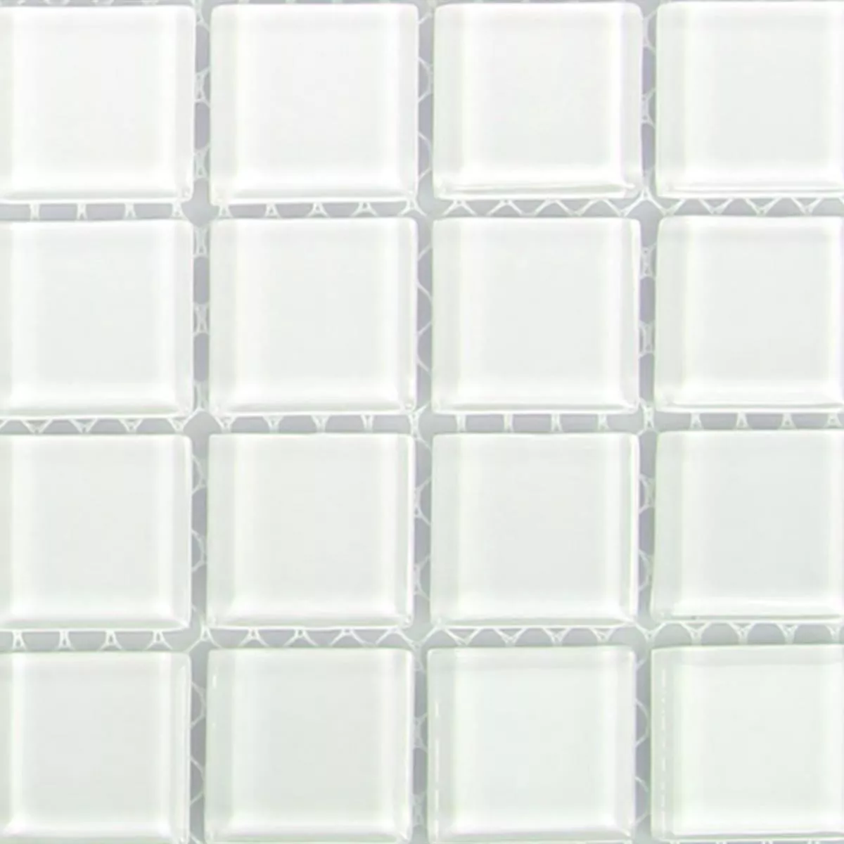 Próbka Mozaika Szklana Płytki Florida Biały