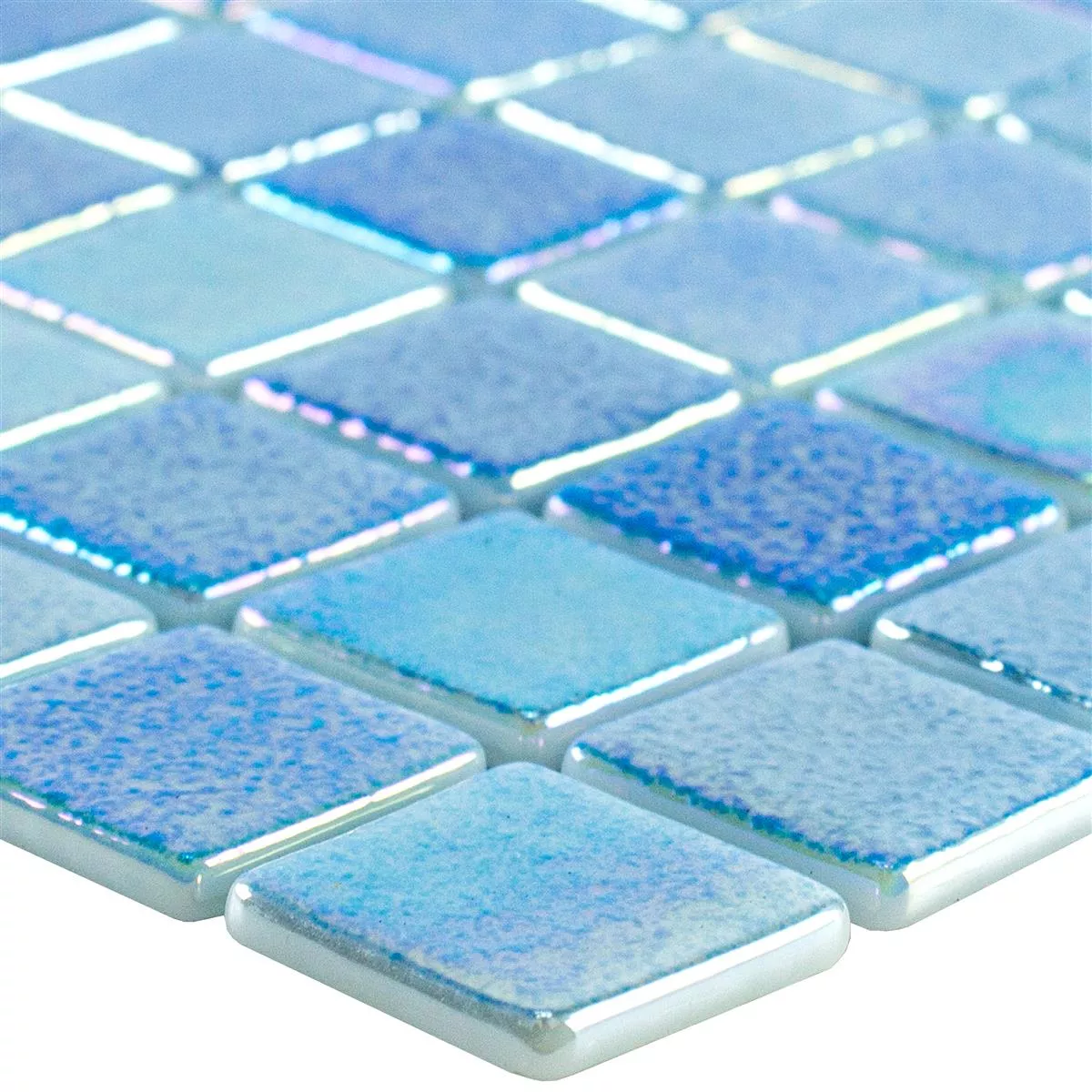 Sample Glass Swimming Pool Mosaic McNeal Light Blue 25