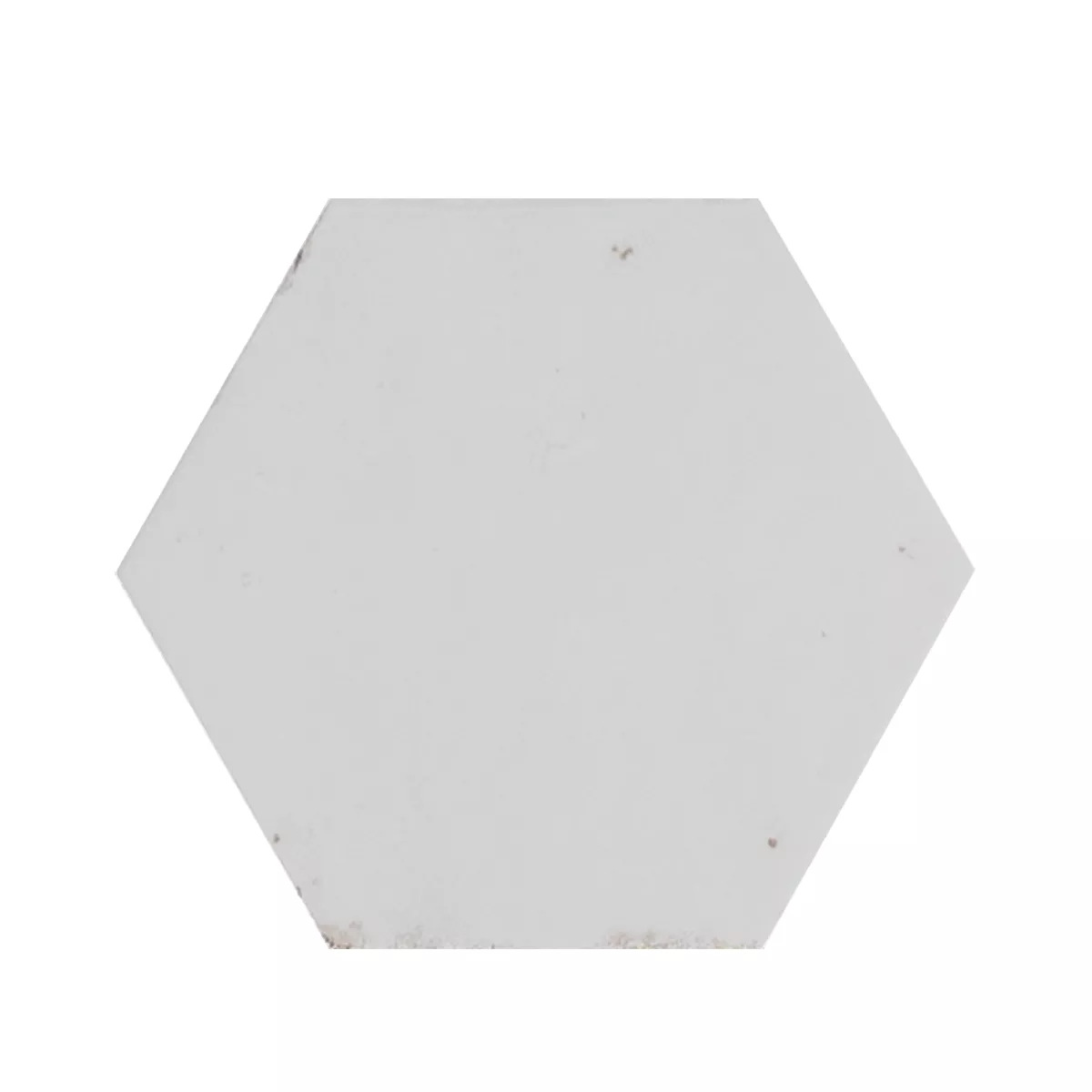Lorino Hvid Strålende Sekskant 18,2x21 cm
