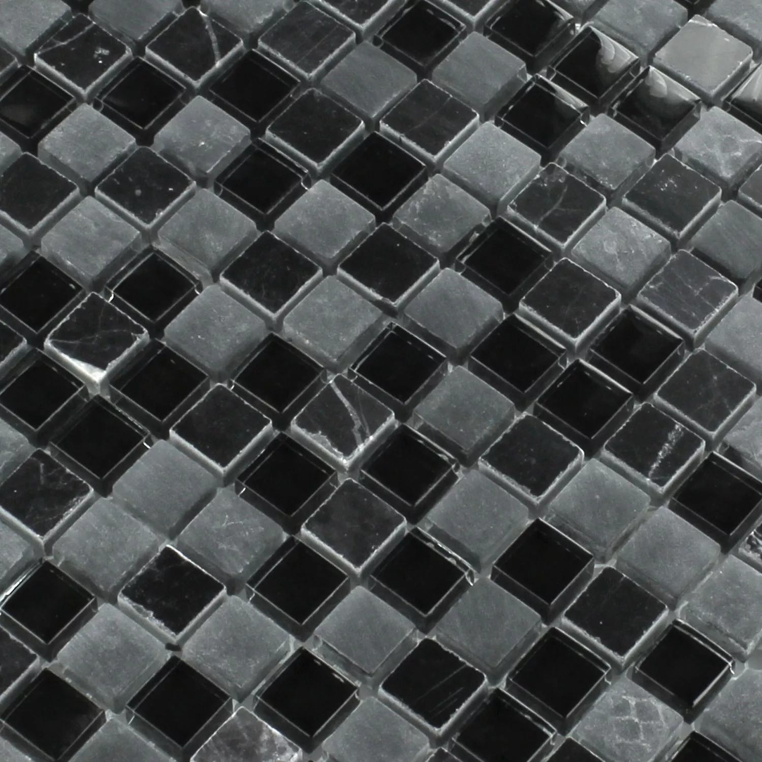 Mosaikkfliser Glass Marmor Zambia 15x15x8mm