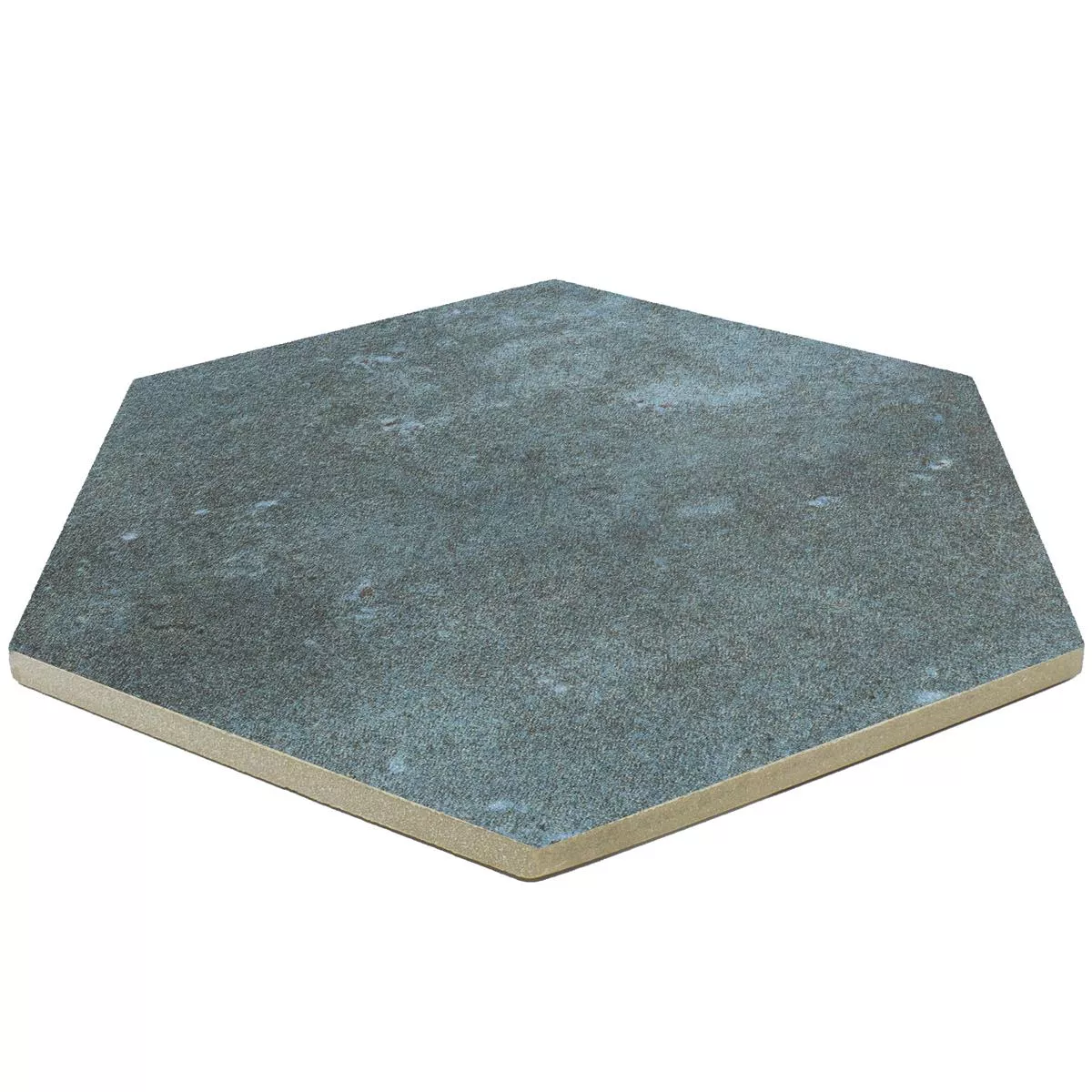 Sample Floor Tiles Arosa Mat Hexagon Pacific Blue 17,3x15cm