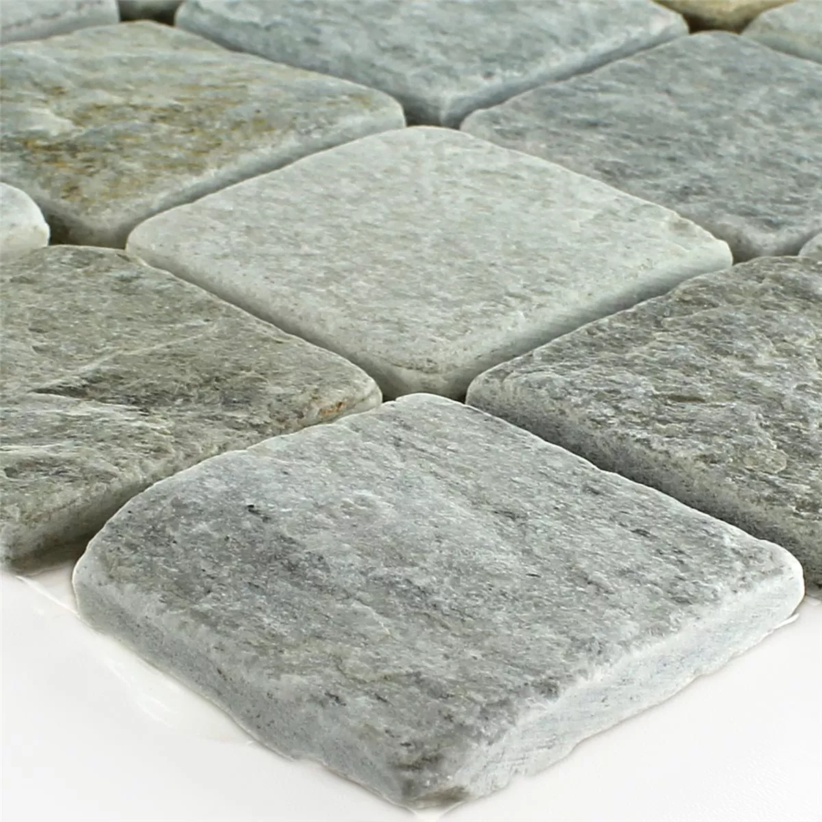 Mosaïque Quartzit Beige Gris 48x48mm Mosaïque Quartzit Beige Gris 48x48mm