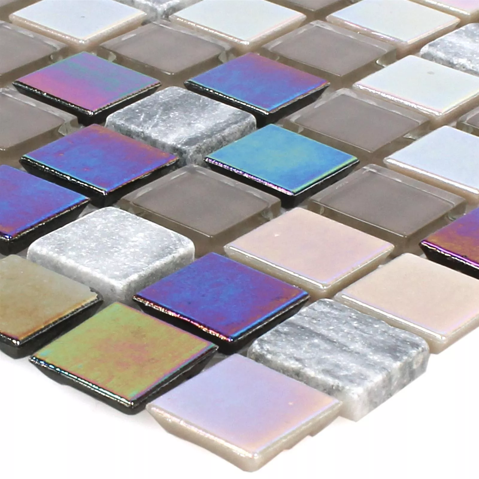 Mosaico Tallinn Marmo Vetro Madreperla Grigio Marrone Mosaico Tallinn Marmo Vetro Madreperla Grigio Marrone