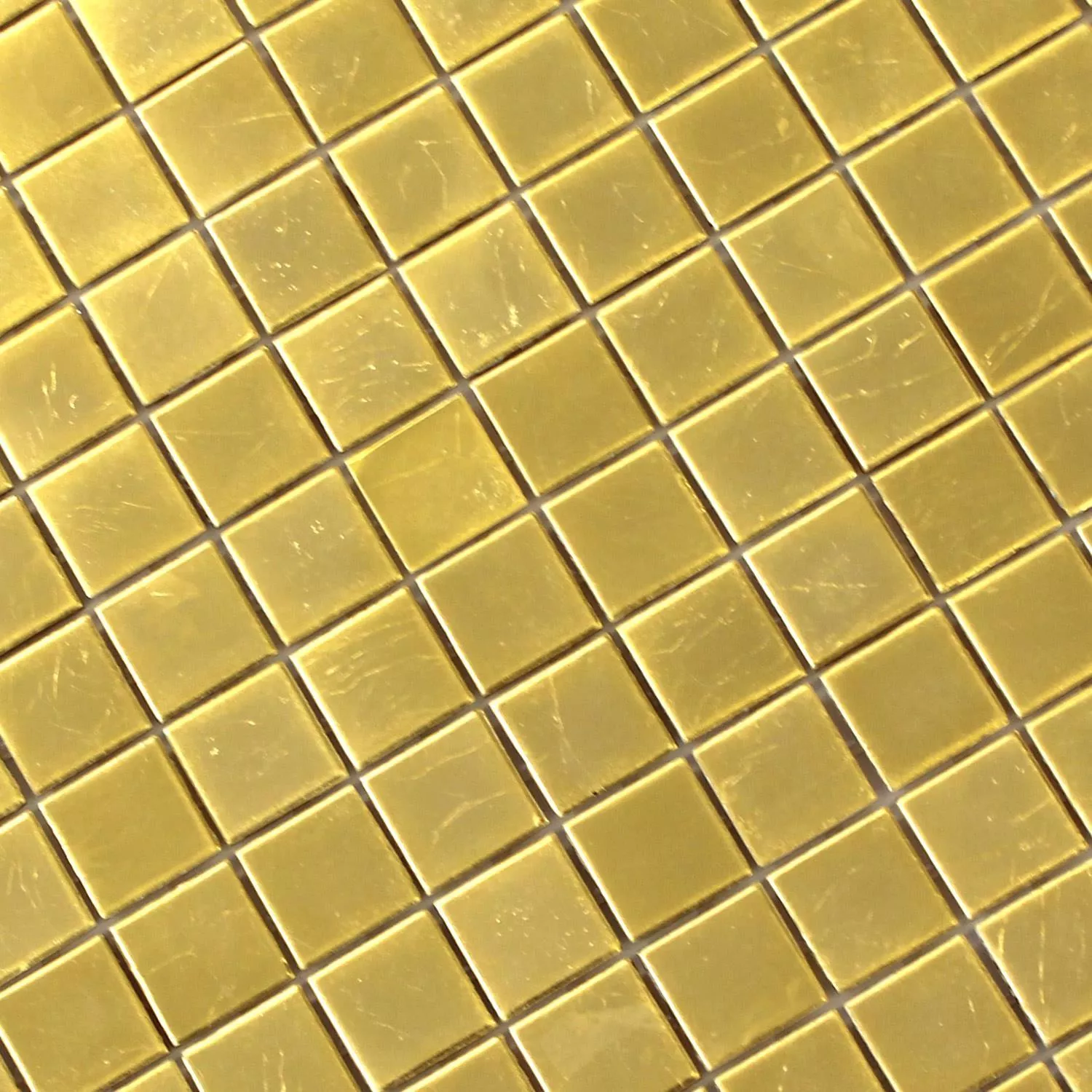 Plăci De Mozaic Trend-Vi Sticlă Frunza de Aur 24 Carat 1x1cm