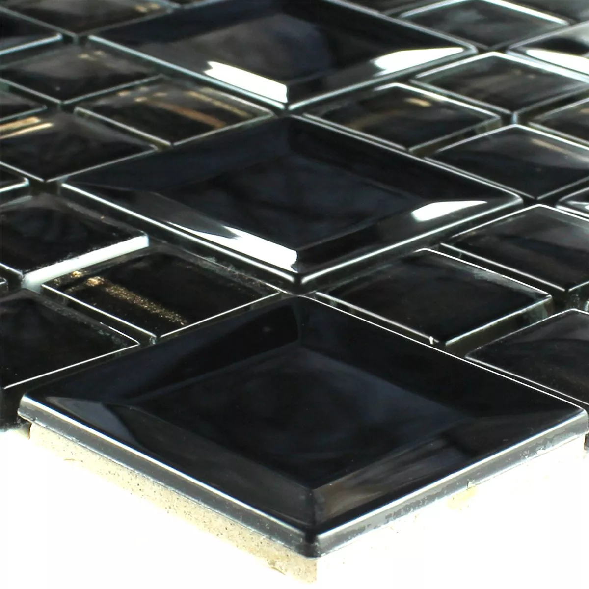 Plăci De Mozaic Oțel Inoxidabil Metal Negru