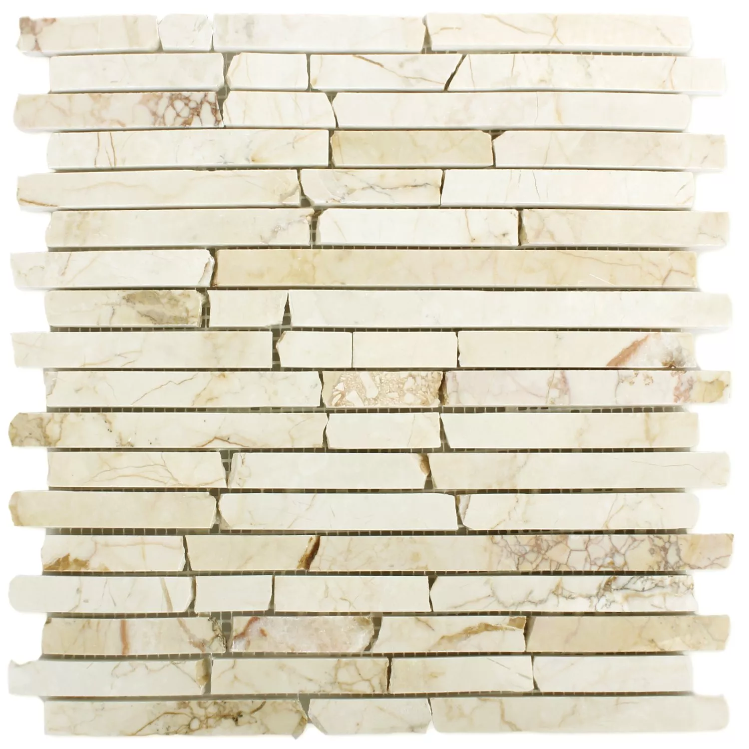 Marmură Brick Plăci De Mozaic Golden Cream Lustruit