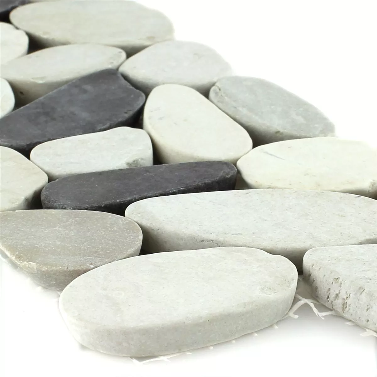Småsten Bordure 10x30cm Hvid Beige Skifer Rosa Pebbles Småsten Bordure 10x30cm Hvid Beige Skifer Rosa Pebbles
