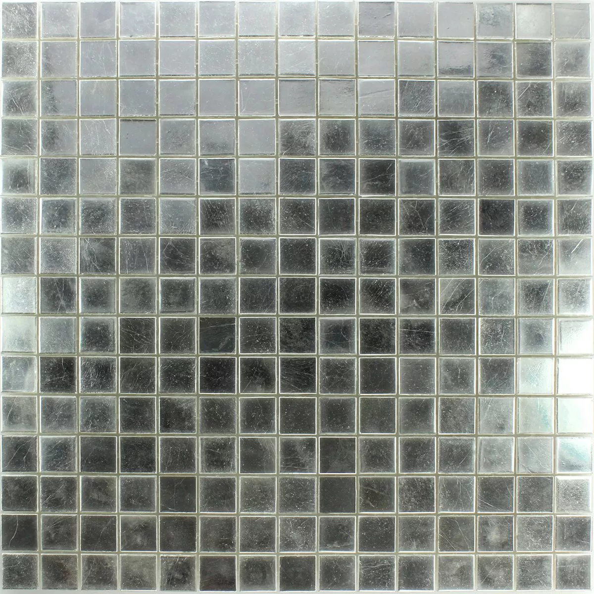 Plăci De Mozaic Trend-Vi Sticlă Alb Aur 24 Carat 1x1cm