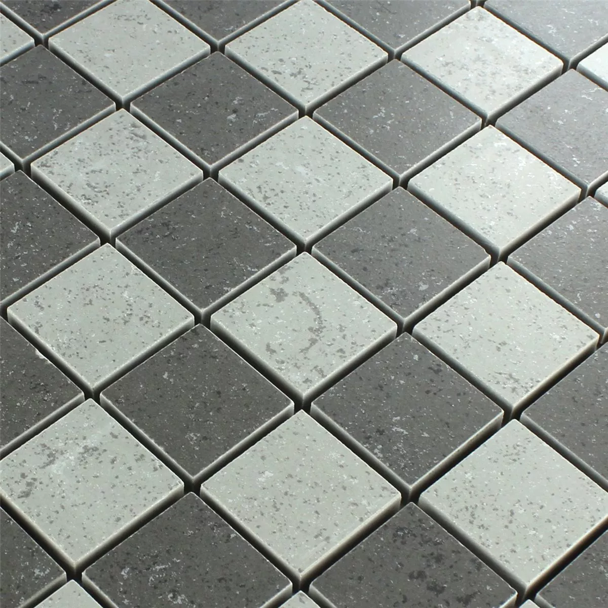 Plăci De Mozaic Tablă De Șah Gri Înghețată