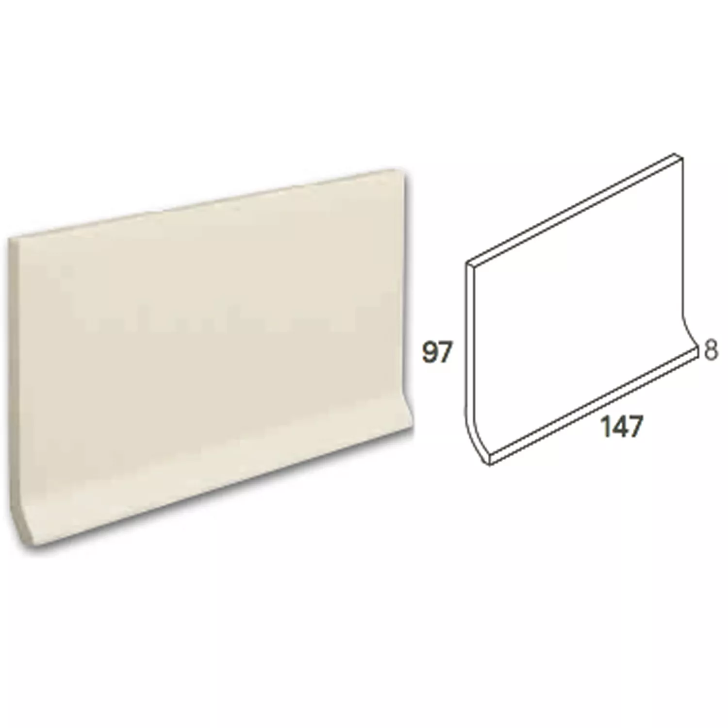Zaoblený Sokl Jemnozrnný Dlaždice Antracitová 15x10cm Zaoblený Sokl Jemnozrnný Dlaždice Antracitová 15x10cm