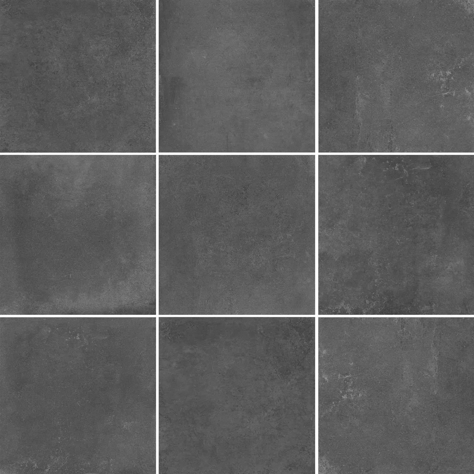 Floor Tiles Cement Optic Nepal Slim Dark Grey 100x100cm