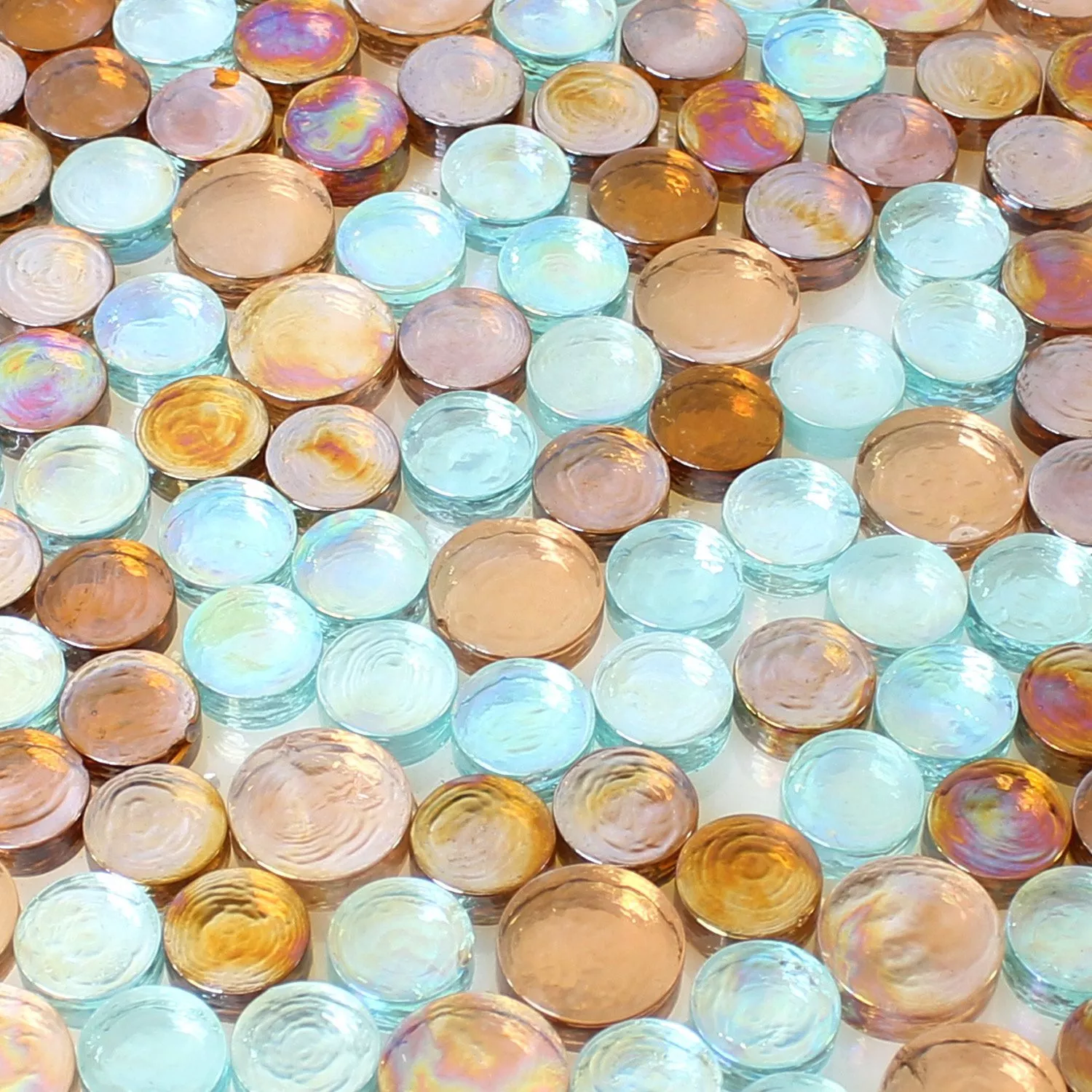 Padrão de Vidro Piscina Pool Azulejo Mosaico Em Volta Botão Marrom Turquesa