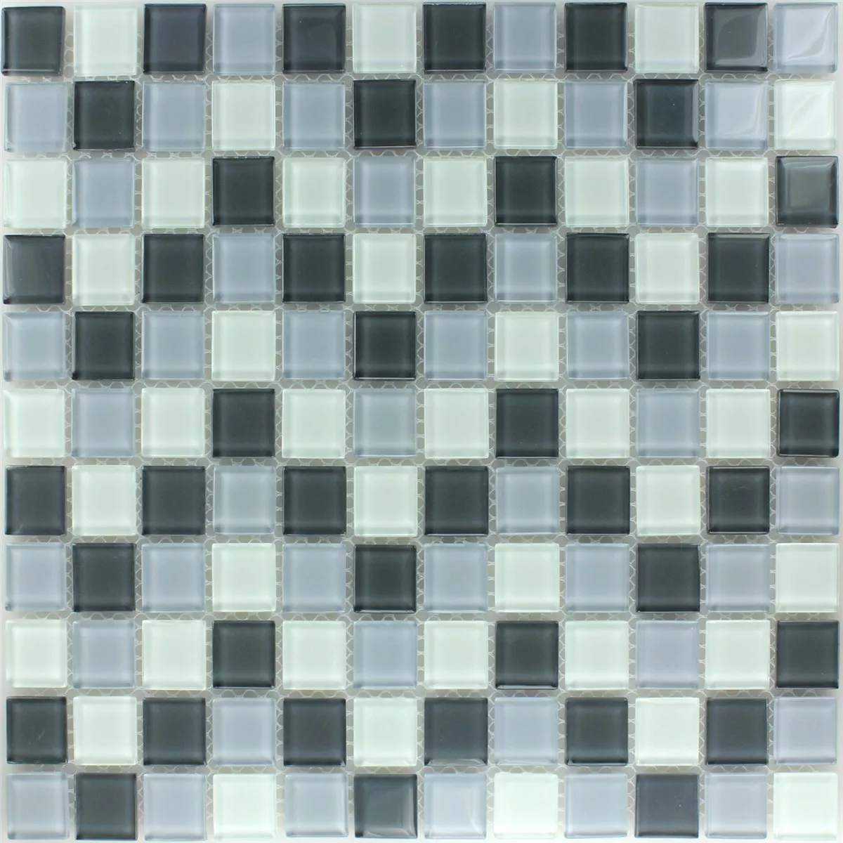 Mønster fra Glass Mosaikk Fliser Grå Mix 