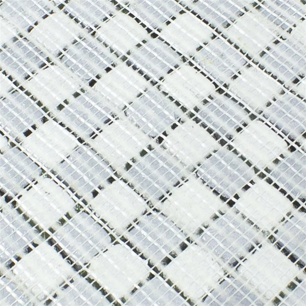Mosaico De Vidro Azulejos Avola Preto Branco