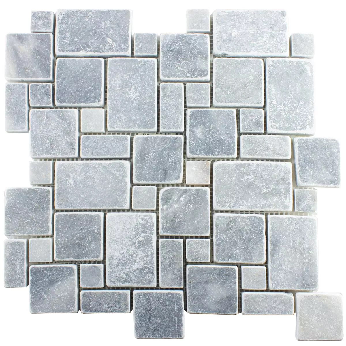Natural Stone Marble Mosaic Tiles Kilkenny Light Grey