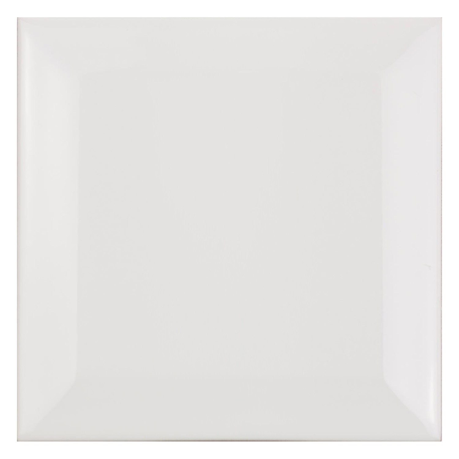 Metro tegel Wit Mat 10x10 cm Met Facet Catarina Blanco