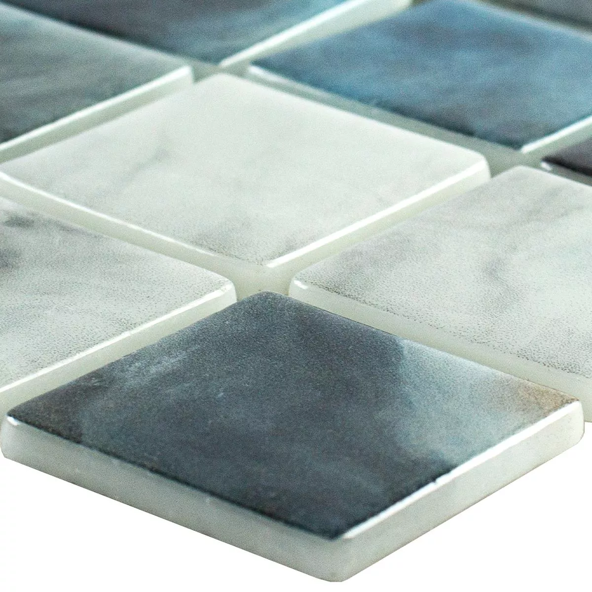 Mønster fra Svømmebassengmosaikk I Glass Baltic Blå Grå